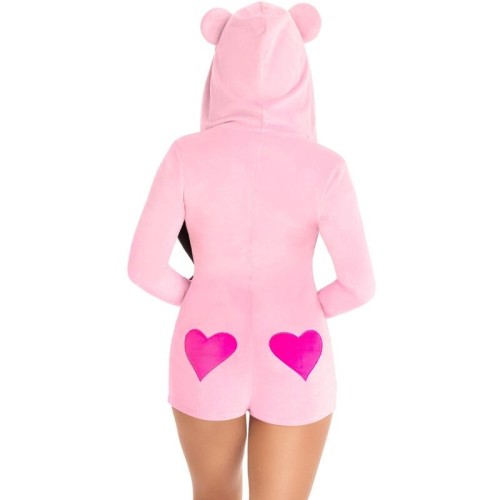 Leg Avenue Body Osito Terciopelo Rosa S