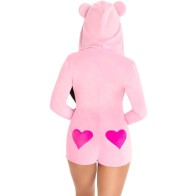 Leg Avenue Body Osito Terciopelo Rosa S