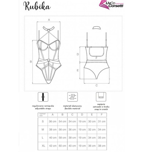 Rubika Body Negro Con Gargantilla - La Seducción Definitiva