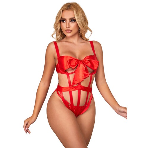 Subblime Sexy Cut Out Body with Red Bow L/XL