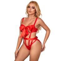 Subblime Sexy Cut Out Body with Red Bow L/XL