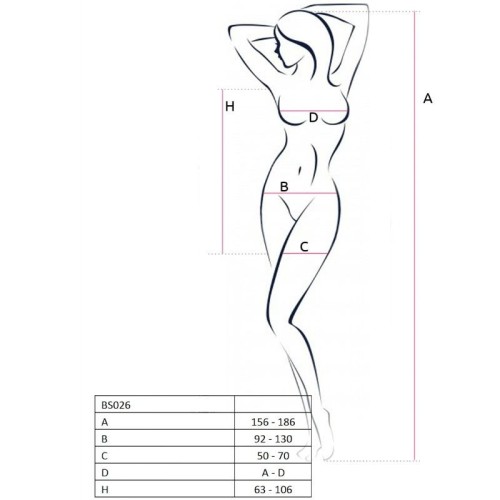 Passion Woman BS026 White Bodystocking Sexy Design