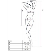 Passion - Woman Bs027 Bodystocking Estilo Vestido Rojo - Lencería Sexy