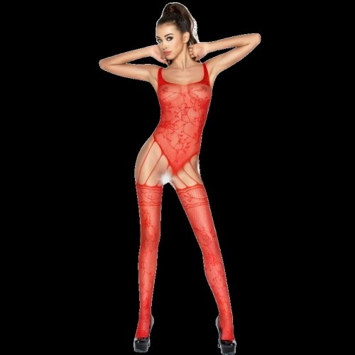 Bodystocking Rojo Passion para Noches Seductoras