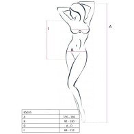 Passion Woman Bs035 Bodystocking Blanco