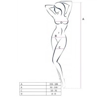 Bodystocking Blanco Passion Mujer BS055