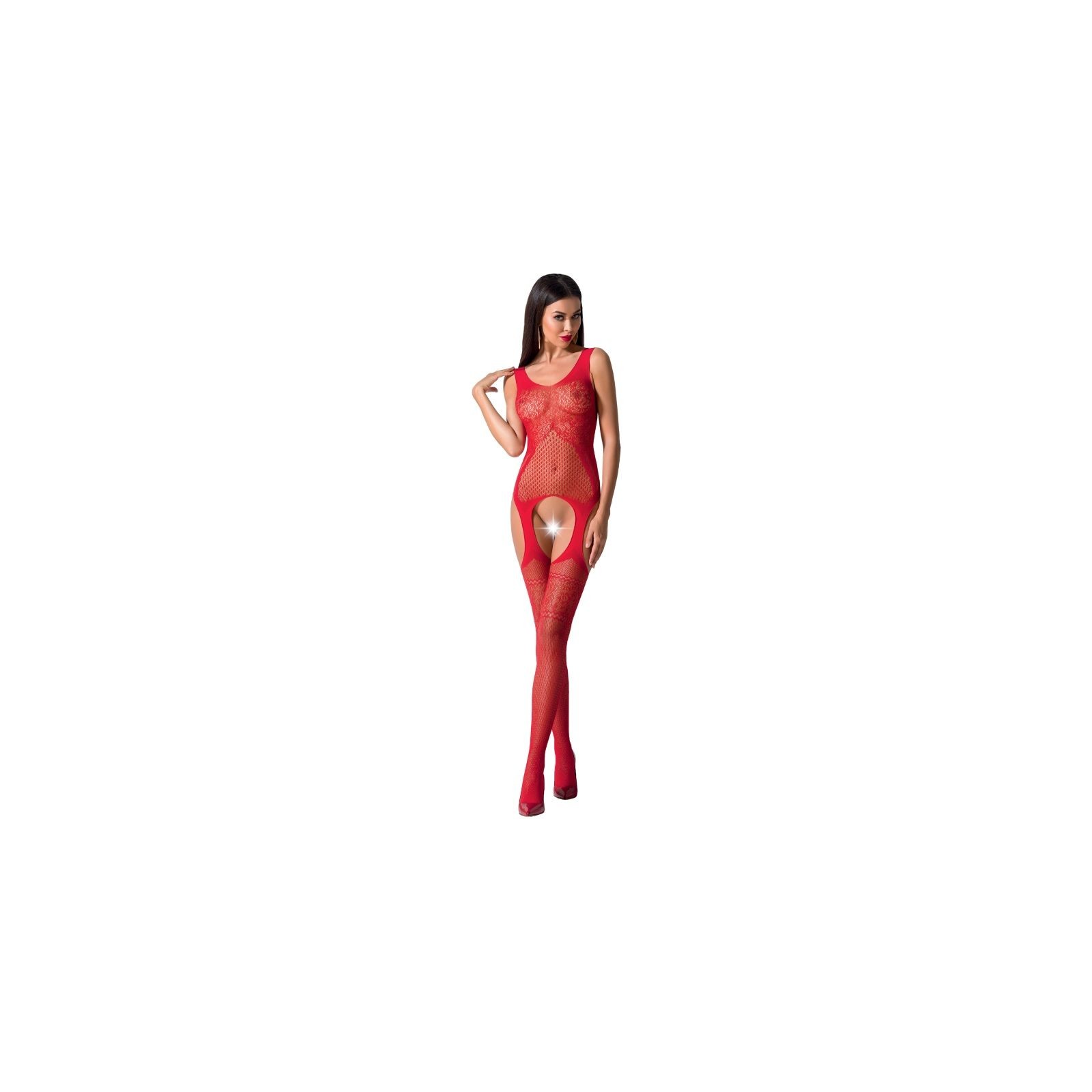 Passion Woman BS061 Bodystocking - Seductive Red