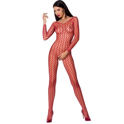 Bodystocking Rojo Passion BS068 - Seducción Elegante