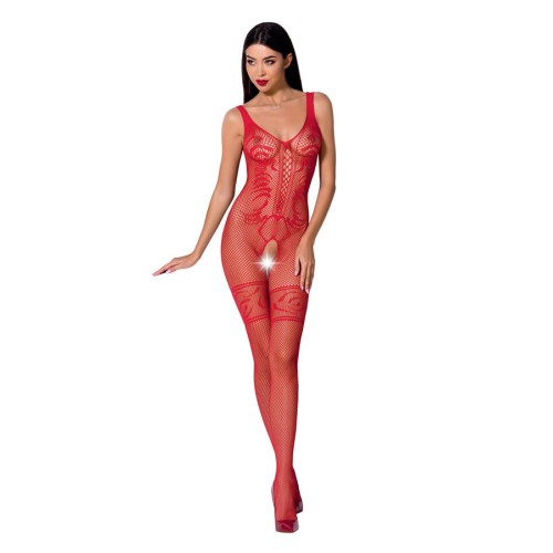 Passion Woman BS069 Bodystocking Red One Size