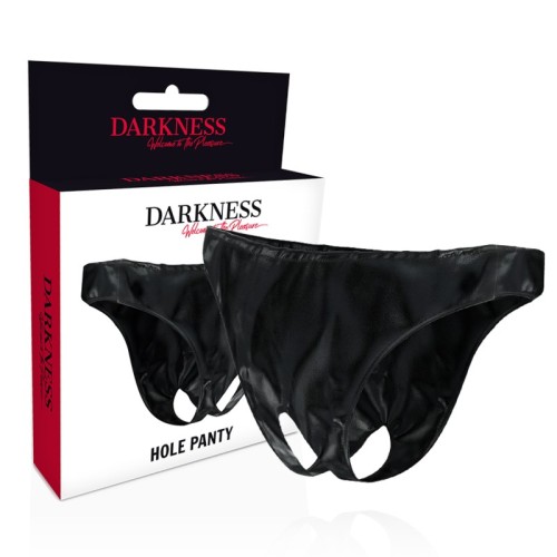 Panties Unisex Con Abertura Darkness Para Juegos de Fantasía