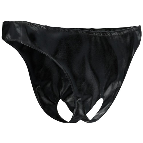 Panties Unisex Con Abertura Darkness Para Juegos de Fantasía