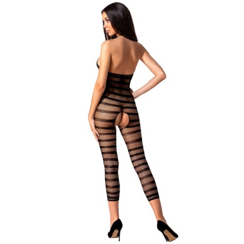 Passion - Woman Bs081 Bodystocking Negro Talla Unica - Compra Ahora