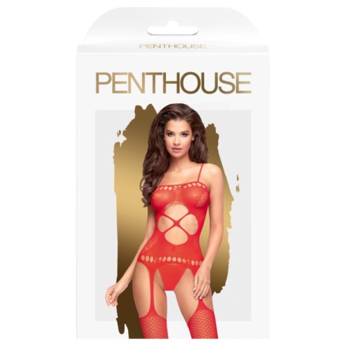 Buy Penthouse Hot Nightfall Bodystocking Red XL