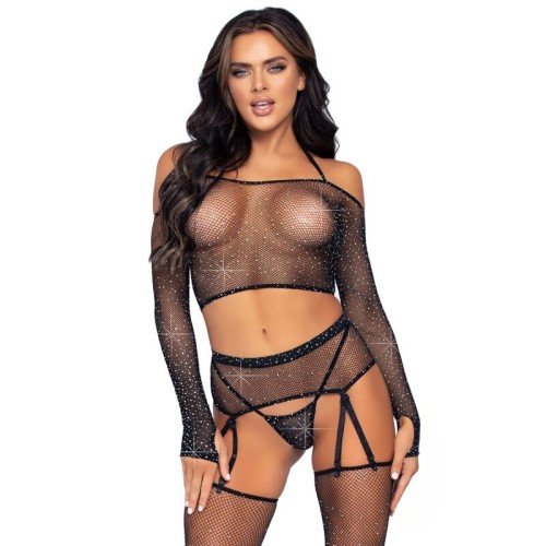 Leg Avenue Four-Piece Lingerie Set - Elegance