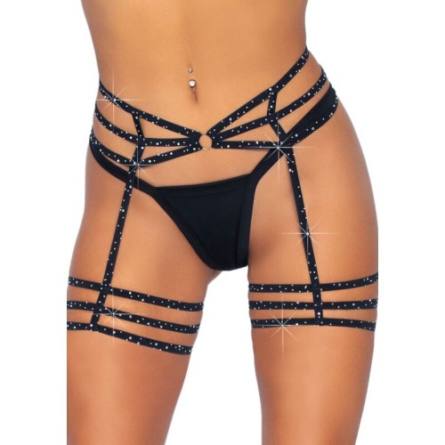 Liguero Con Brillantes Leg Avenue - Accesorio Sexy para Mujeres