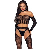 Leg Avenue Three Piece Set - Enhance Your Feminine Allure