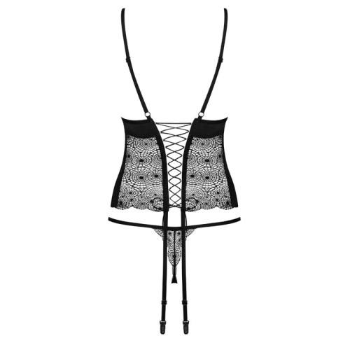 Obsessive Sharlotte Black Corset for Women