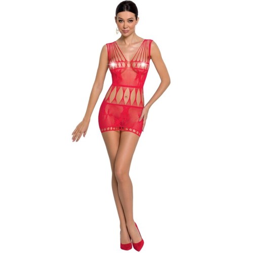 Passion Bodystocking Rojo Mujer BS090 Talla Única