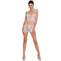 Passion Woman BS090 Bodystocking Blanco - Elegancia Irresistible