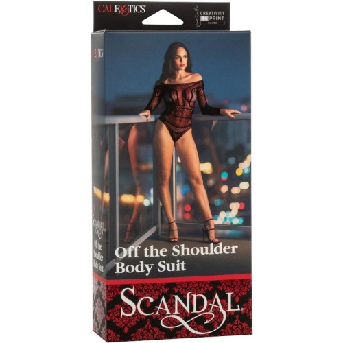 Scandal Off the Shoulder Teddy One Size