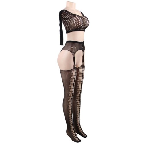 Queen Lingerie Long Sleeve Bodystocking S/L