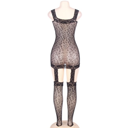 Leopard Style Bodystocking - Queen Lingerie