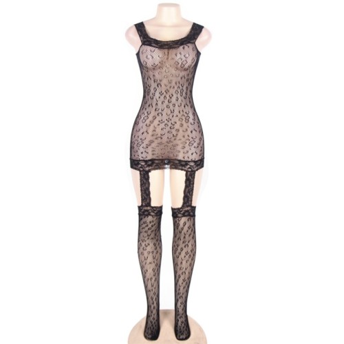 Leopard Style Bodystocking - Queen Lingerie