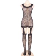 Bodystocking Estilo Leopardo - Queen Lingerie