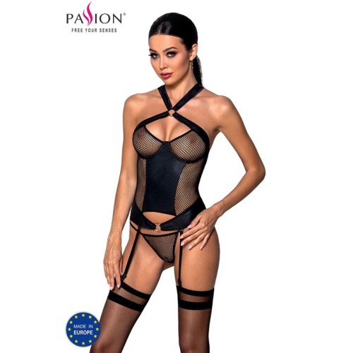 Passion - Corset Amanda Cuero Ecológico para Seducción Irresistible S/M