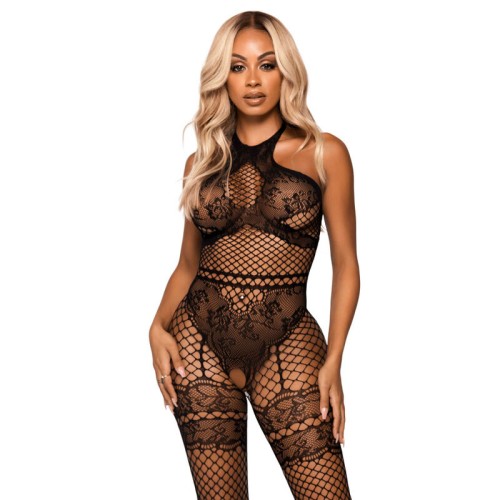 Bodystocking Cuello Halter Leg Avenue