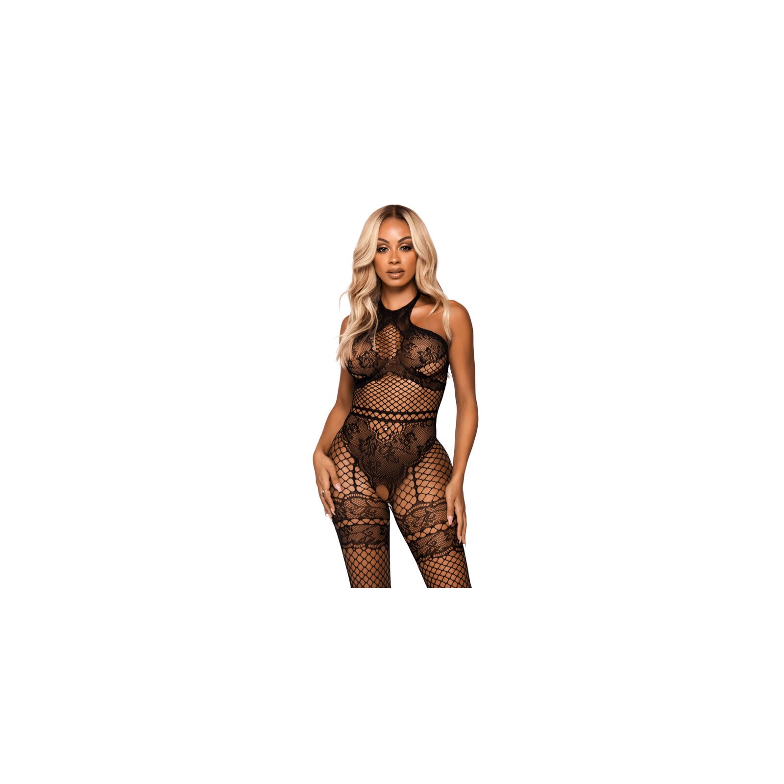 Bodystocking Cuello Halter Leg Avenue