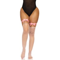 Leg Avenue - Vegan Leather High Waist Garter One Size Pink