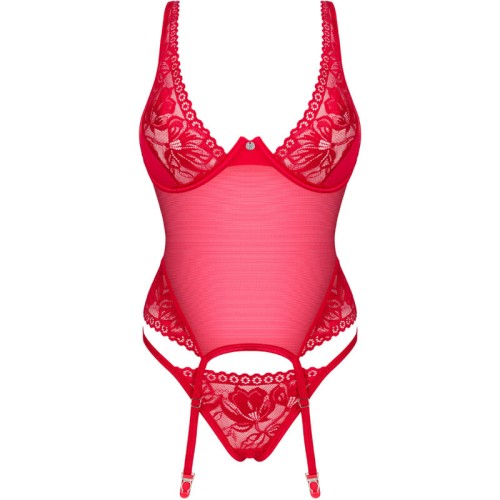 Obsessive - Lacelove Corset Rojo Xs/s