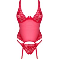 Obsessive - Lacelove Corset Rojo Xs/s