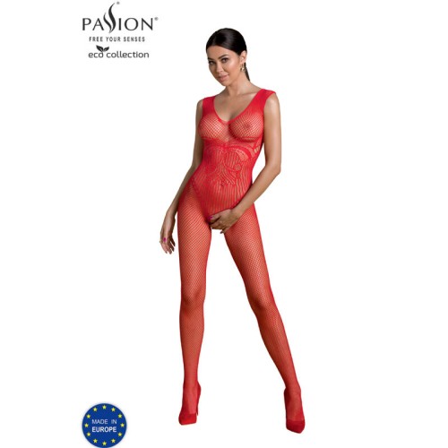 Passion Eco Collection Bodystocking Red BS003