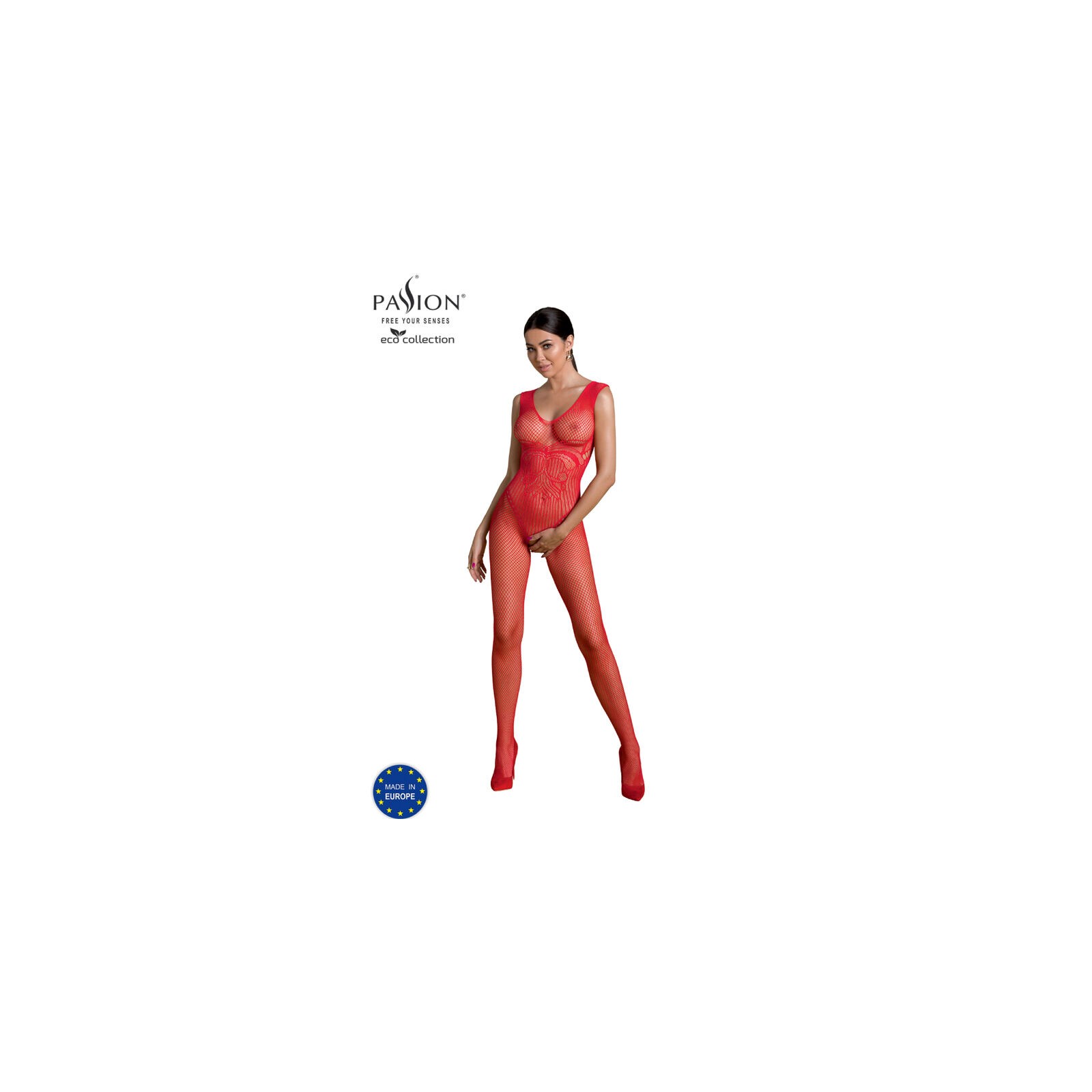 Passion - Eco Collection Bodystocking Rojo BS003