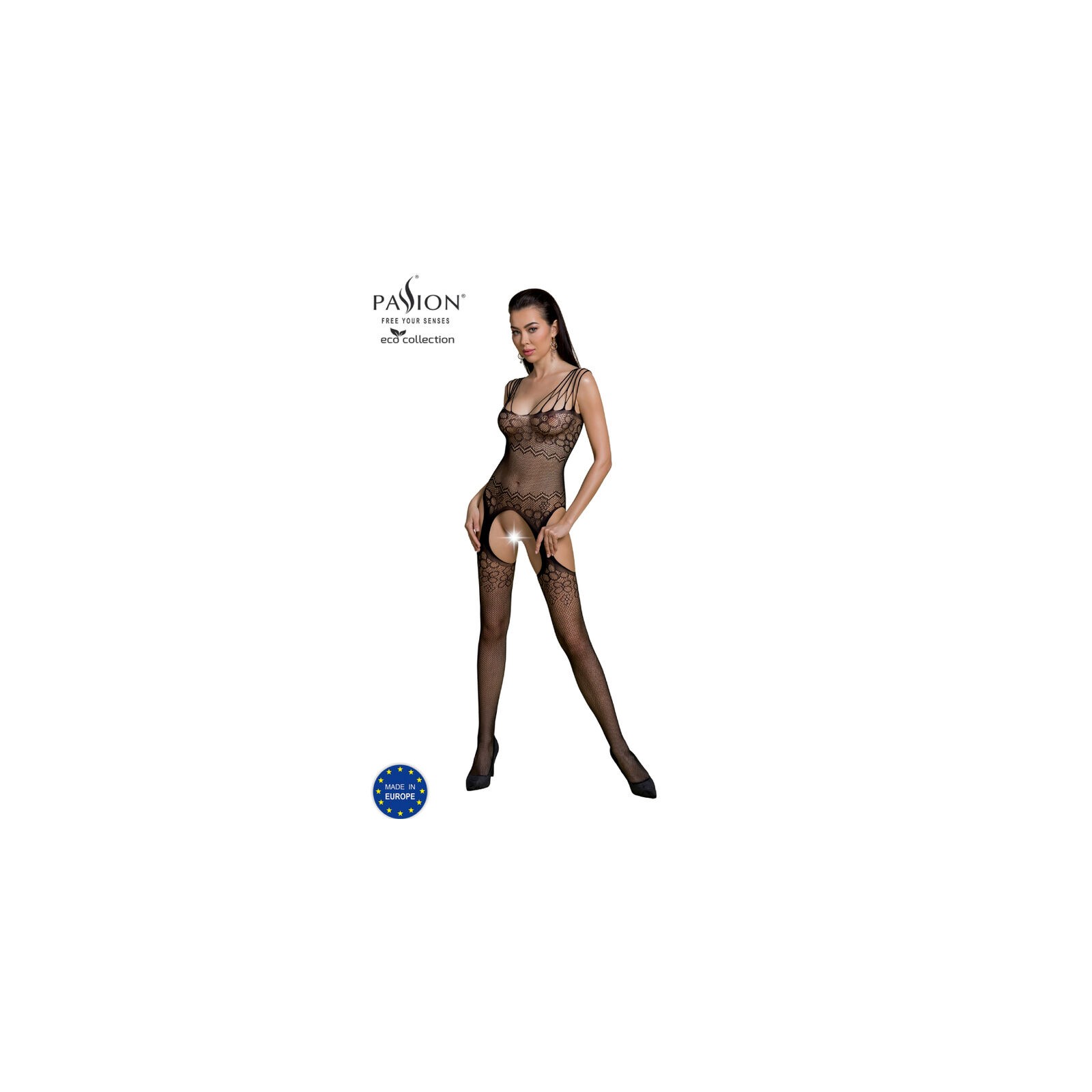 Passion - Eco Collection Bodystocking Eco BS004 Negro