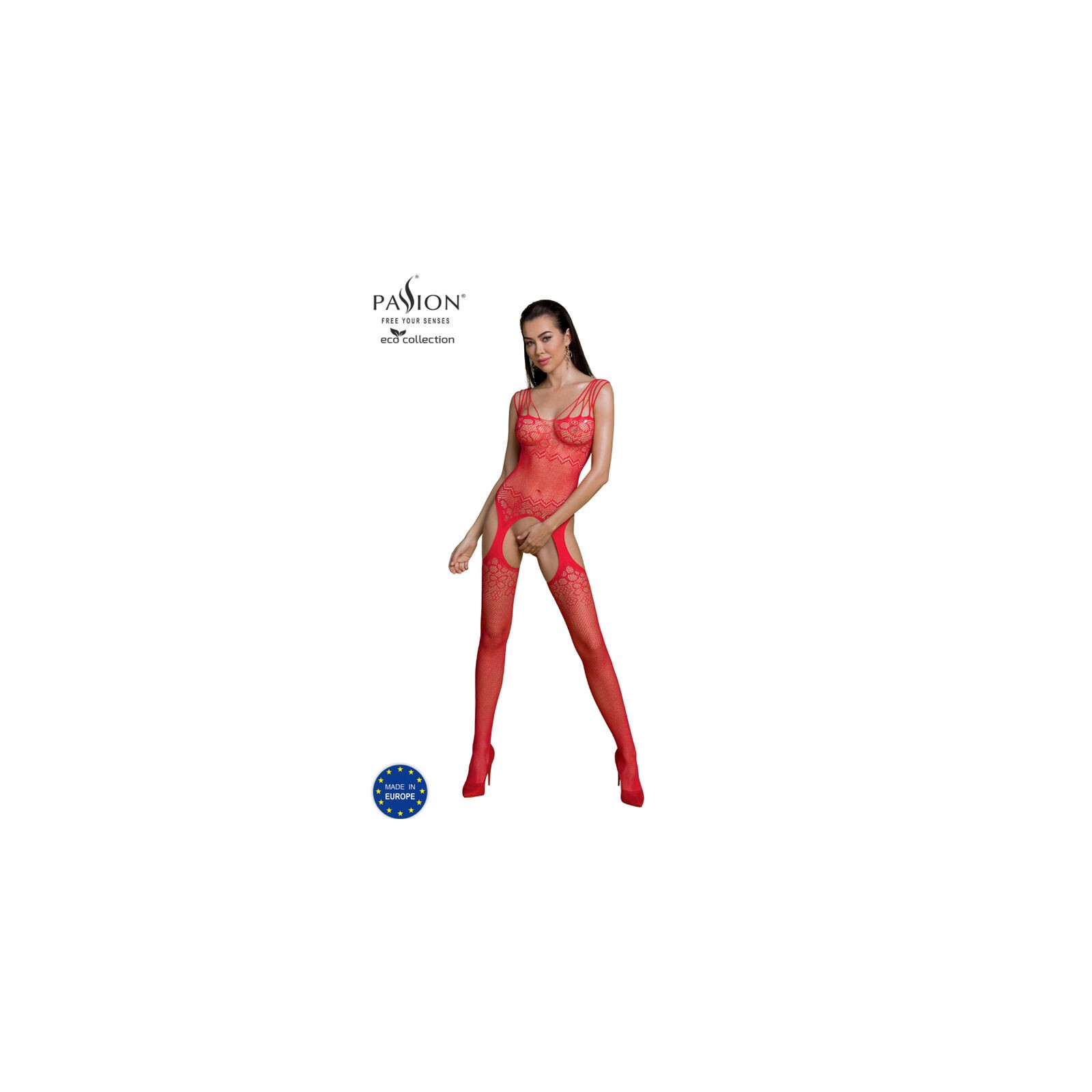 Passion - Bodystocking Eco Rojo