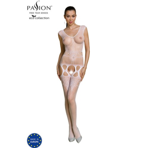 Bodystocking Eco Collection Passion Eco BS014 Blanco