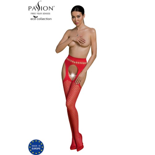 Passion Eco Collection Bodystocking Eco S002 Rojo