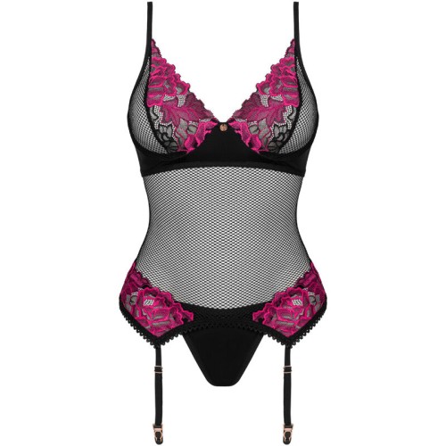 Obsessive Corsé Rosenty M/L - Lencería Elegante y Seductora