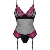 Obsessive Corsé Rosenty M/L - Lencería Elegante y Seductora