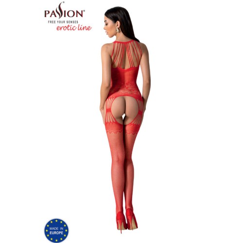 Passion Red Bodystocking Size One for Seduction