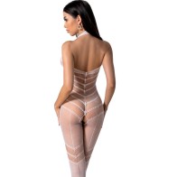 Passion Bodystocking Bs100 Blanco Talla Única