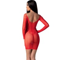 Passion - Bs101 Bodystocking Rojo Talla Única