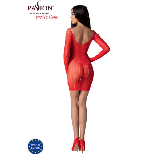 Passion - Bs101 Bodystocking Rojo Talla Única