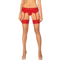 Obsessive Ingridia Red Stockings XS/S - Stylish Accessories