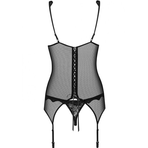 Obsessive Emperita Corset & Tanga XXL para Sensualidad Intensa