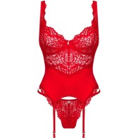 Obsessive Cherry Love Corset Thong L/XL