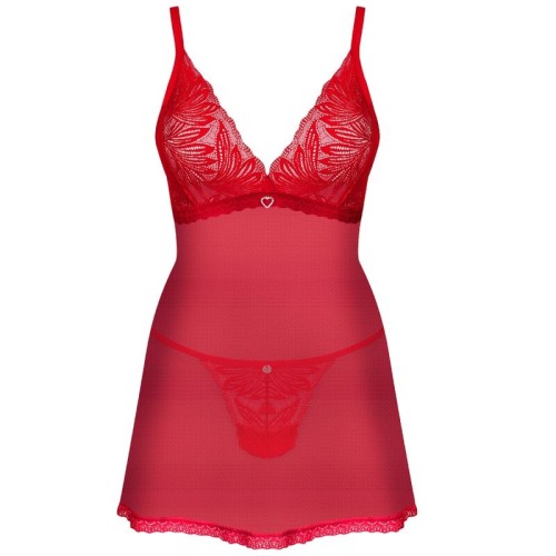 Obsessive Chilisa Babydoll and Thong XS/S - Seductive Lingerie